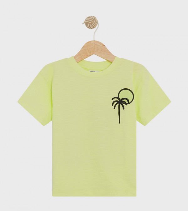 Embroidered Crew Neck T-Shirt