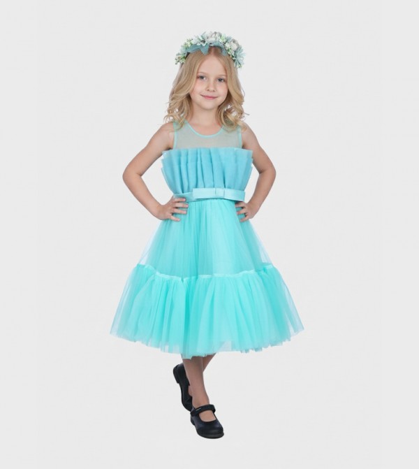 Tiffani Aura Sleeveless Midi Party Dress