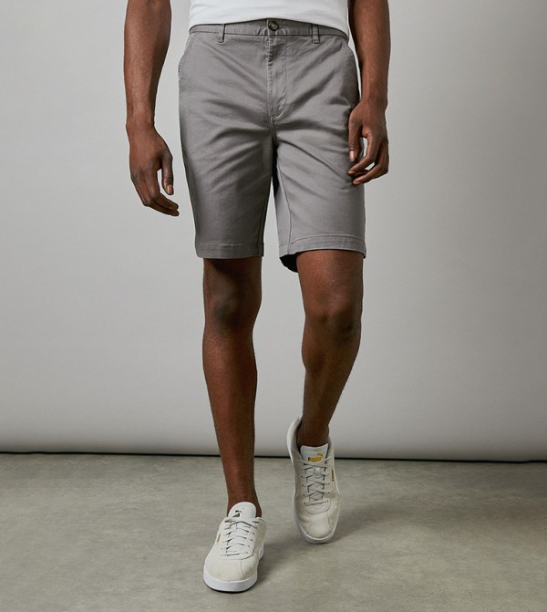 Solid Classic Chino Shorts
