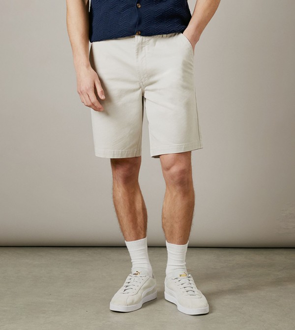 Solid Chino Shorts