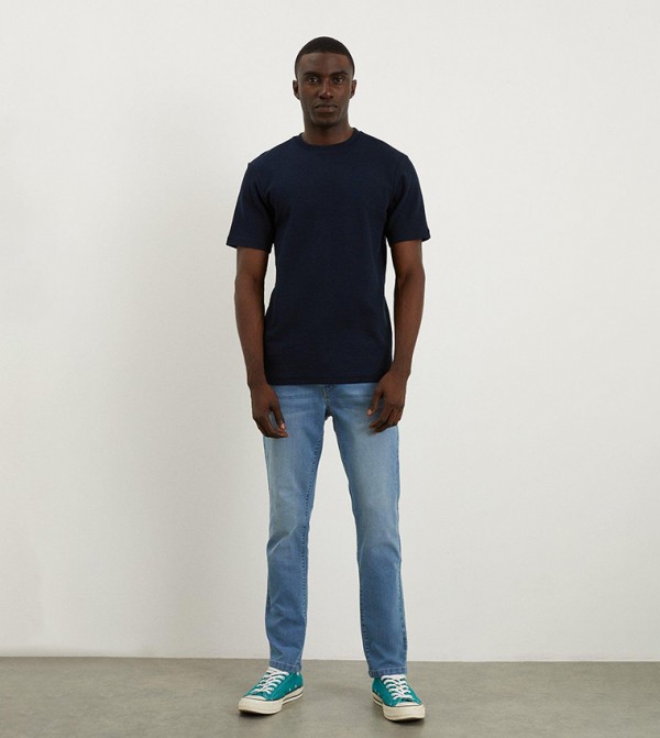 Stone Wash Skinny Fit Jeans