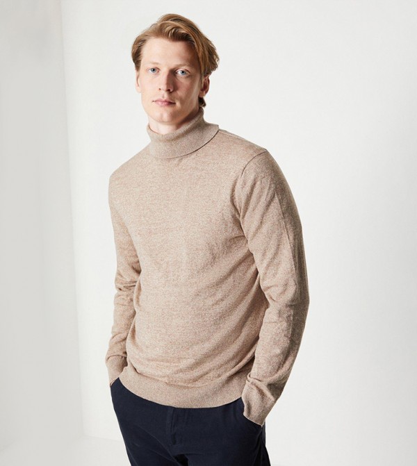 Cotton Rich Roll Neck Jumper