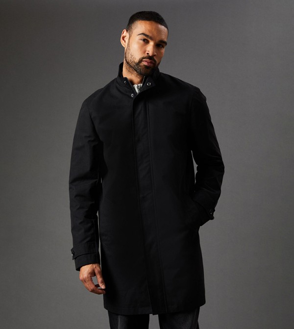 Smart Funnel Neck Rain Coat