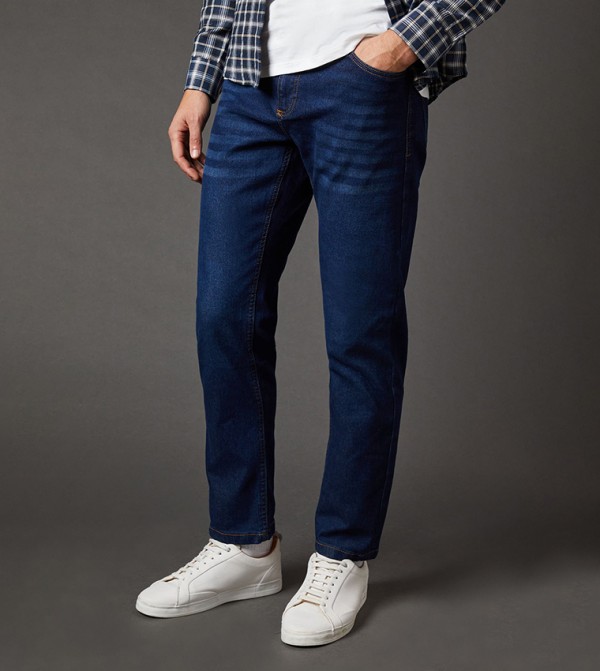 Faded Mid Rise Slim Fit Jeans