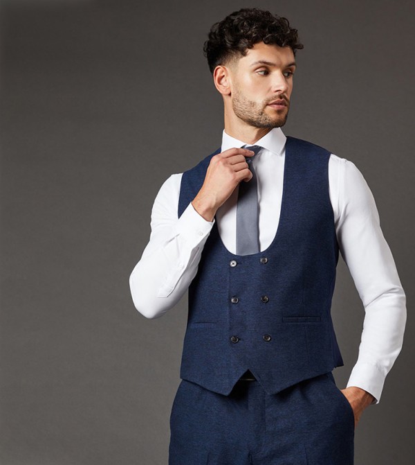 Tweed Look Waistcoat