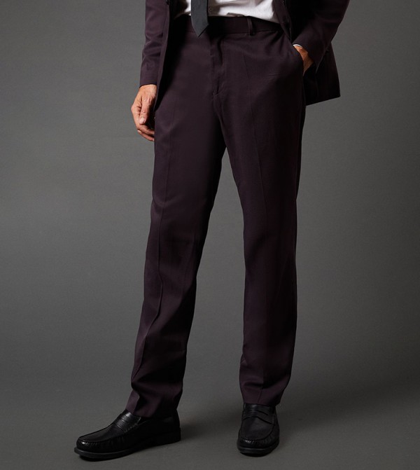 Solid Tuxedo Suit Trousers