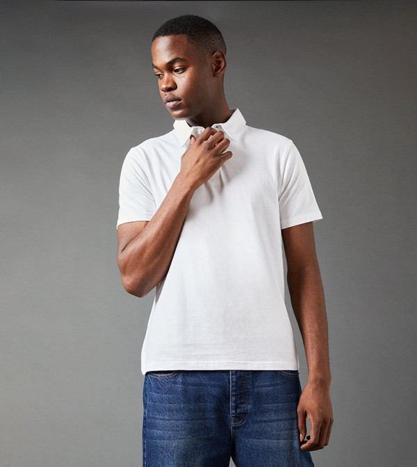 Solid Short Sleeves Polo T-Shirt