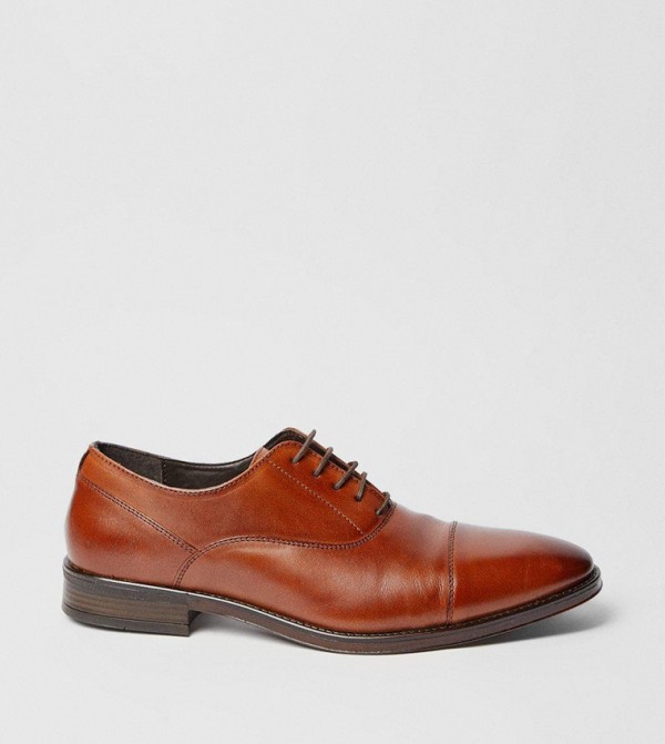 Leather Toe Cap Oxford Shoes