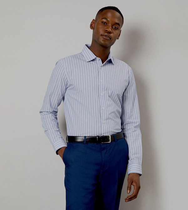 Premium Striped Slim Fit Long Sleeves Shirt