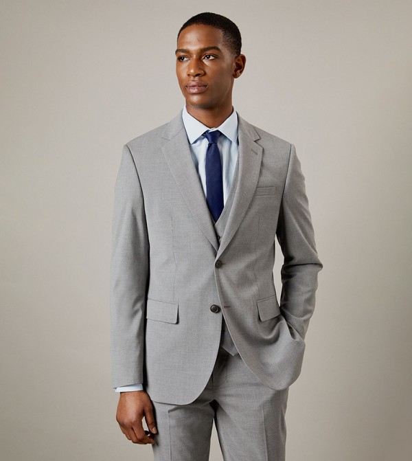 Textured Long Sleeves Blazer