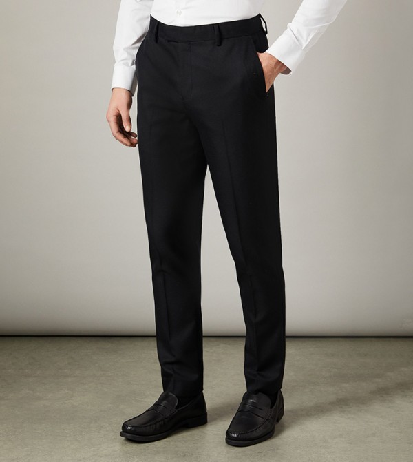Wool Rich Slim Fit Trousers