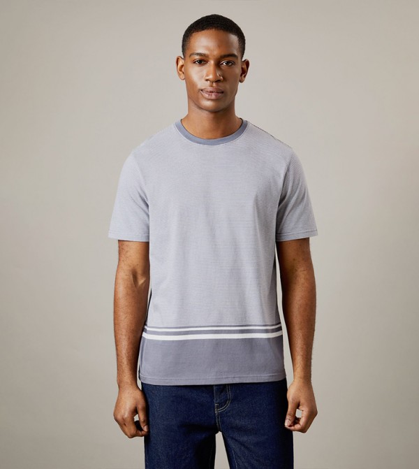 Striped Crew Neck T-Shirt