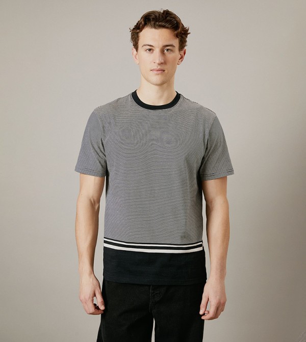 Feeder Stripe Detail-Shirt