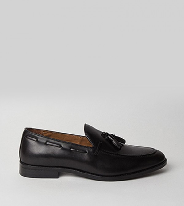 Black Tassel Penny Loafers