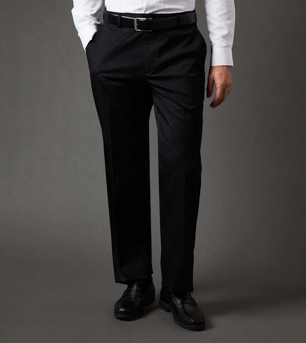 Mid Rise Regular Fit Formal Trousers