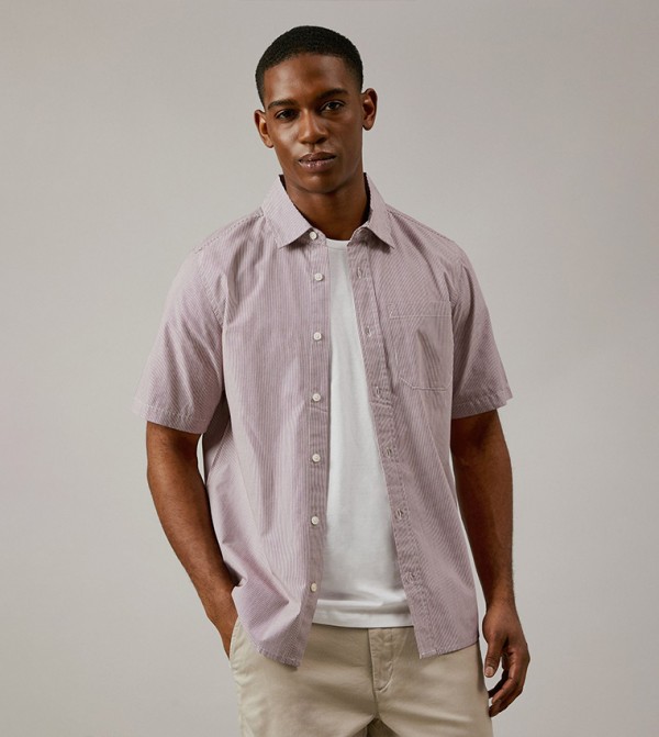 Striped Short Sleeves Shirt
