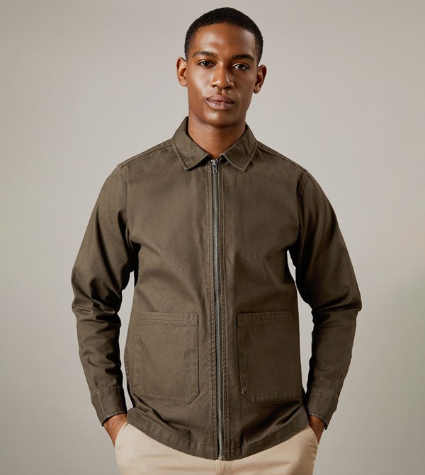Solid Logan Canvas Jacket