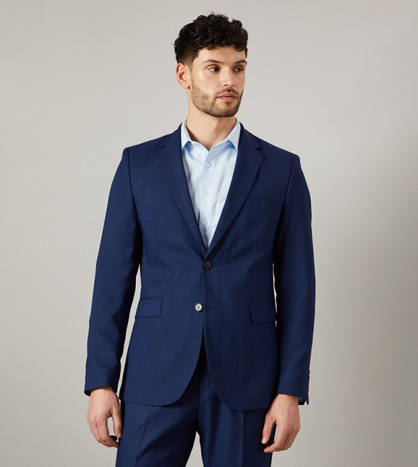 Tailored Fit Sharkskin Blazer