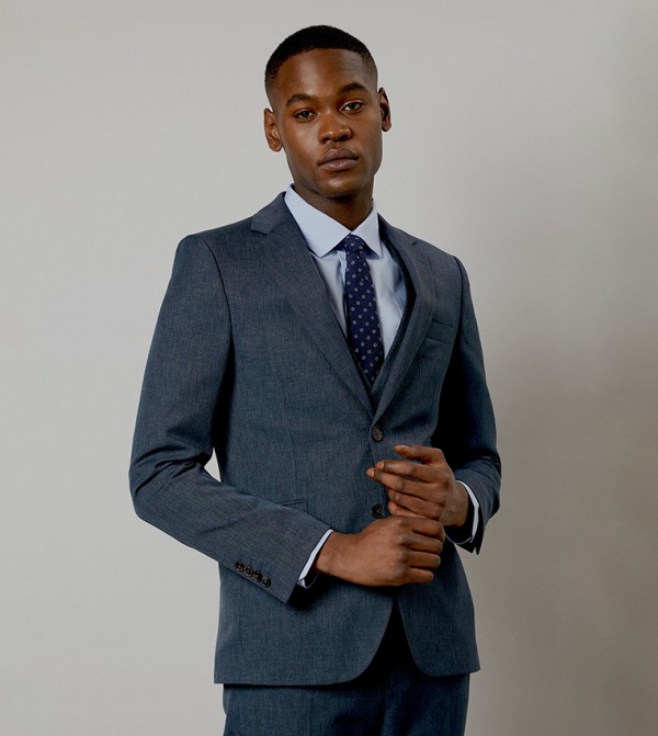 Solid Skinny Fit Blazer