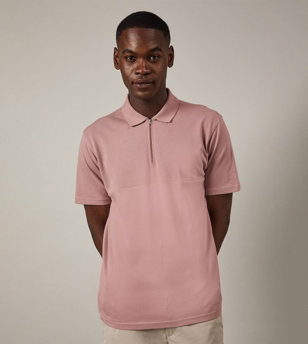 Birdseye Yoke Polo T-Shirt