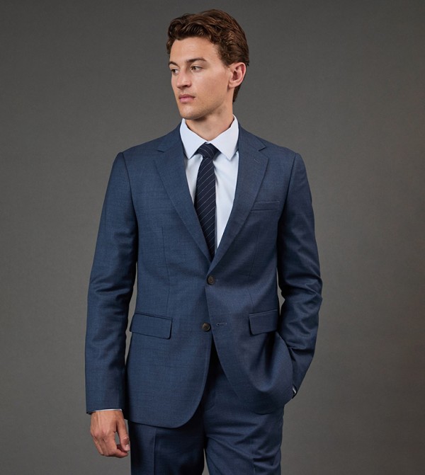 Brushed Slim Fit Long Sleeves Blazer