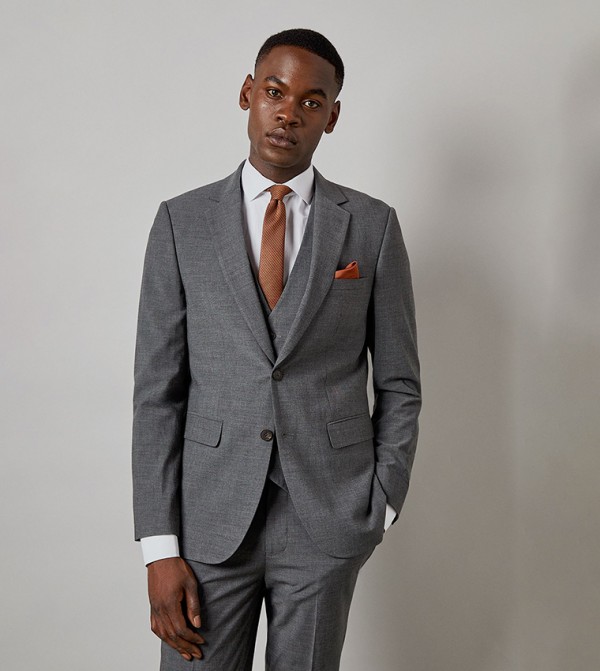 Checkered Slim Fit Blazer