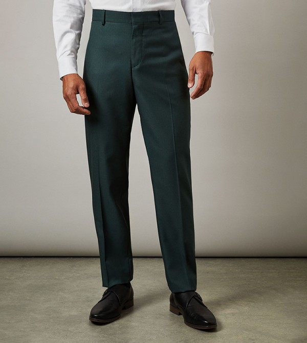 Mid Rise Slim Fit Formal Trousers
