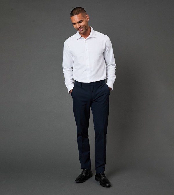 Stretch Skinny Fit Formal Trousers