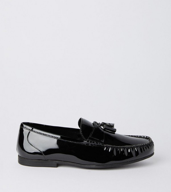 Patent Tassel Penny Loafers