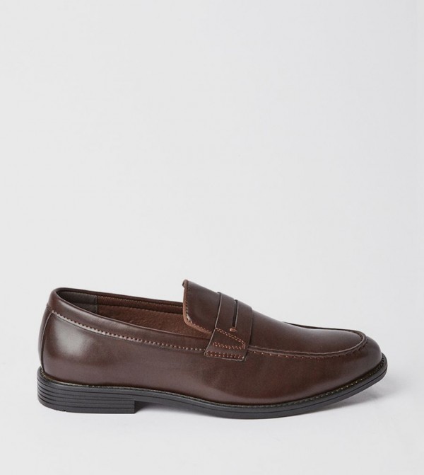 Textured Slip-On Loafers
