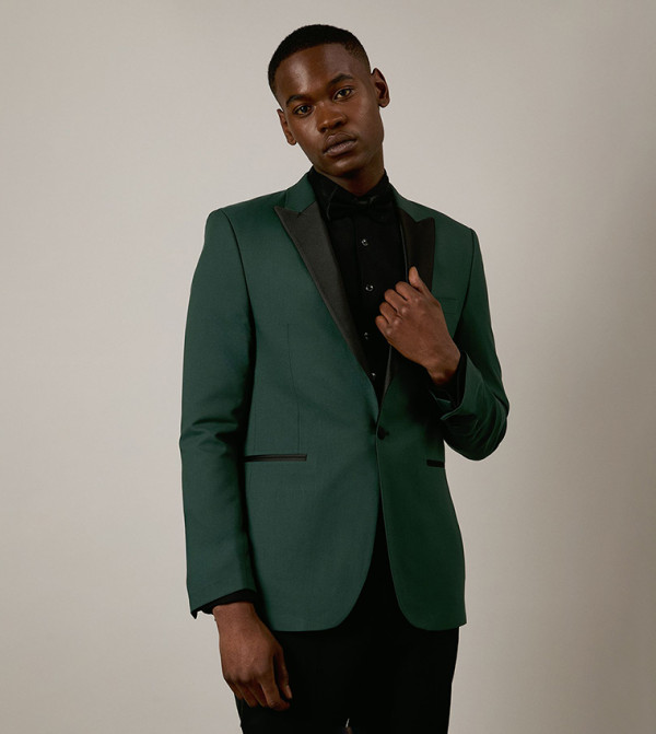 Tailored Fit peak Collar Tuxedo Blazer