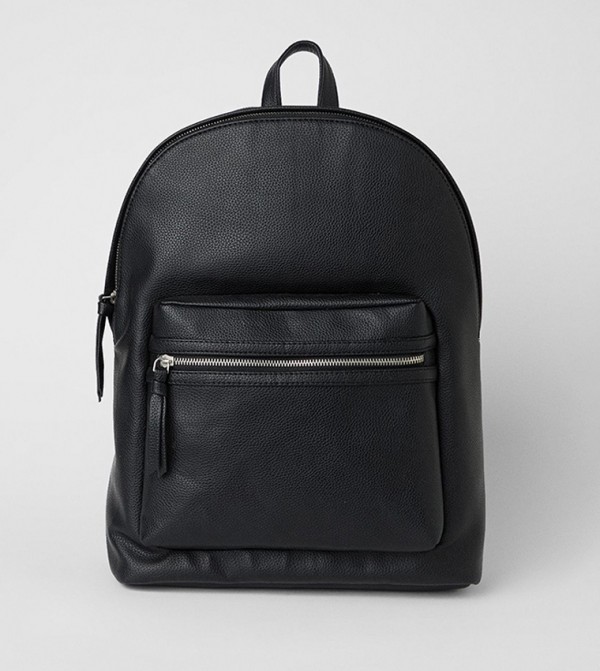 Grain Faux Leather Commuter Backpack
