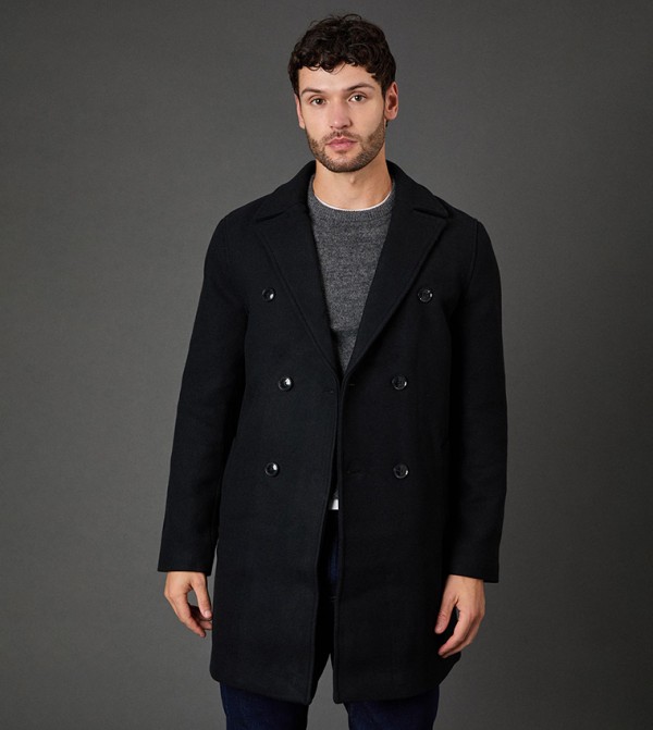 جاكيت بمزيج صوف 