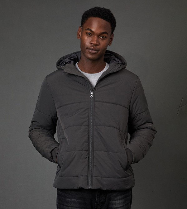 Quilted Padded Hooded Jacket