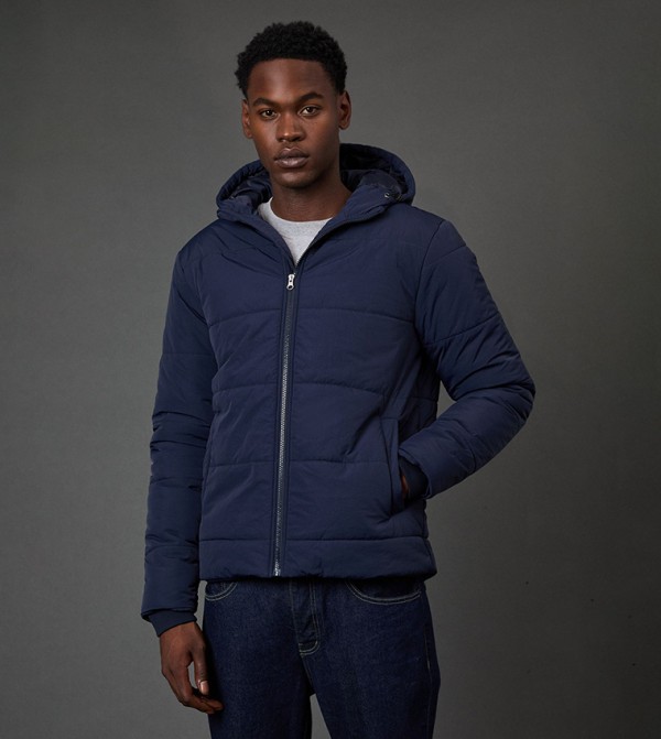 Quilted Padded Hooded Jacket