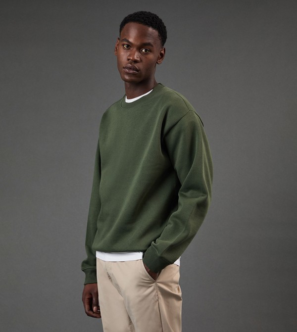 سويتشيرت بياقة مستديرة 