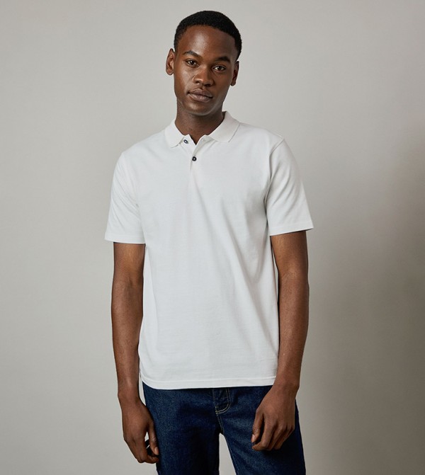 Solid Short Sleeves Jersey Polo T-Shirt
