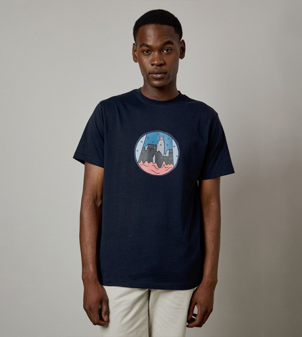 Sunset Logo Print T-Shirt