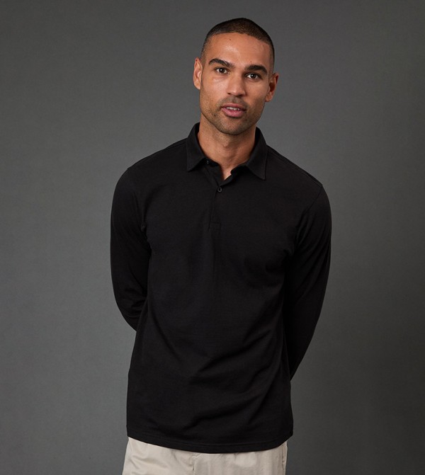Smart Jersey Long Sleeves Polo T-Shirt