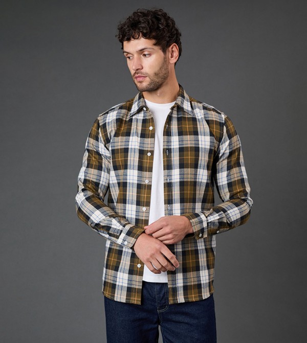 Western Checkered Long Sleeves Shirt
