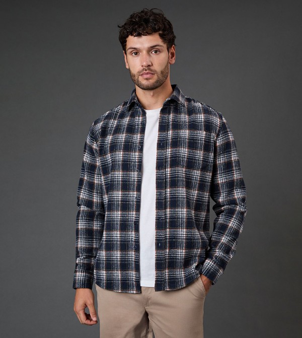 Brushed Check Long Sleeves Shirt