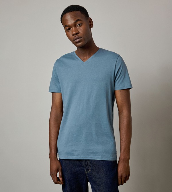 Solid Airforce V-Neck T-Shirt