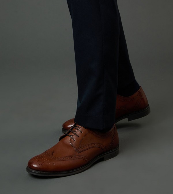 Wingtip Brogue Lace-Up Formal Shoes