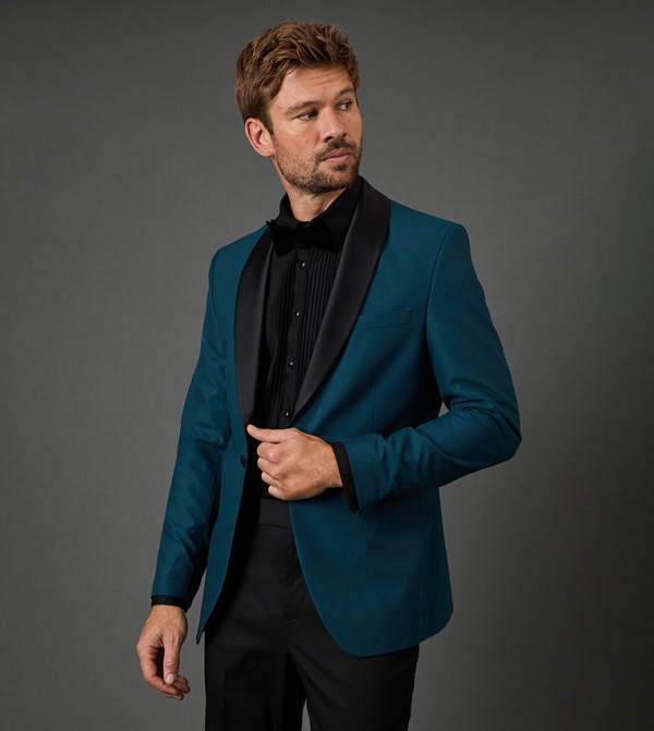 Shawl Collar Slim Fit Tuxedo Blazer