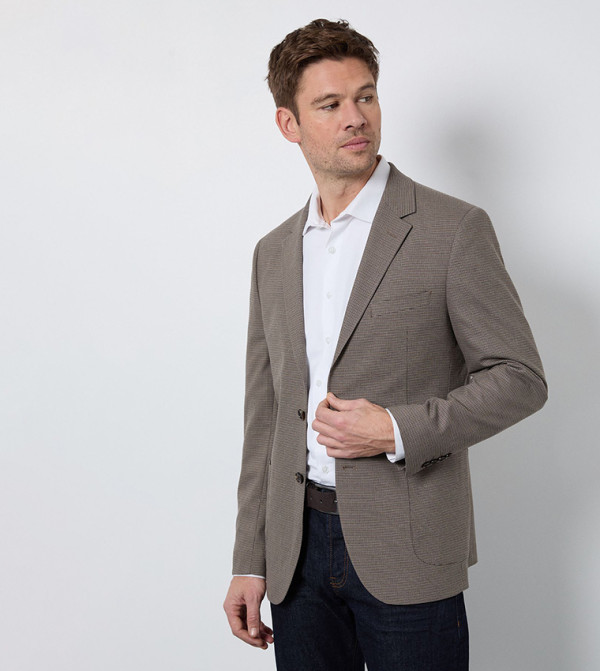 Heritage Check Patch Pocket Tailored Fit Blazer