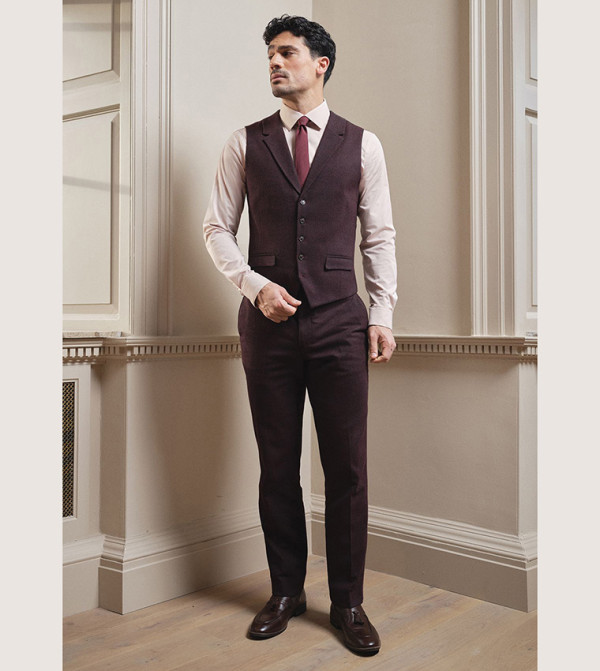 Tweed Look Waistcoat