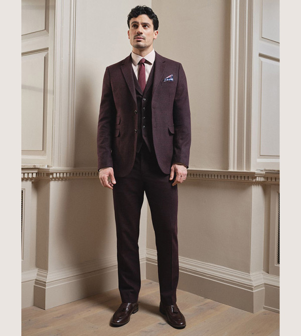 بنطلون شبه تويد 