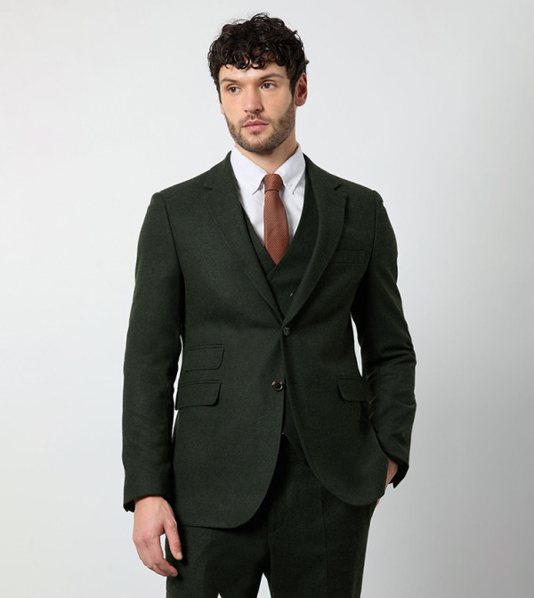 Tweed Look Tailored Fit Blazer