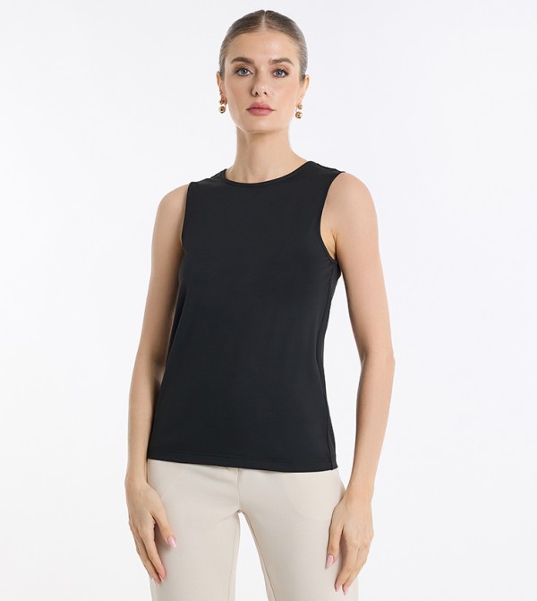 Back Buckle Detail Sleeveless Top