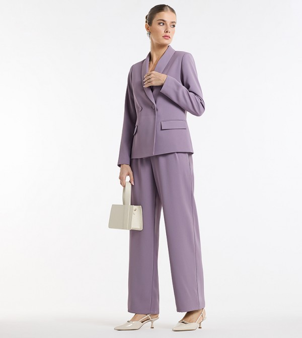 Detachable Belt Straight Fit Pants